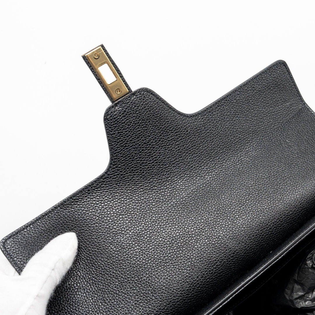 Celine 16 Bag Grained Calfskin Black