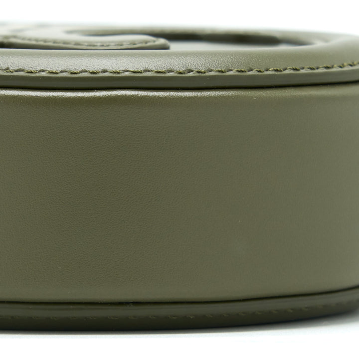 Celine Crossbody Oval Purse Calfskin Olive Green