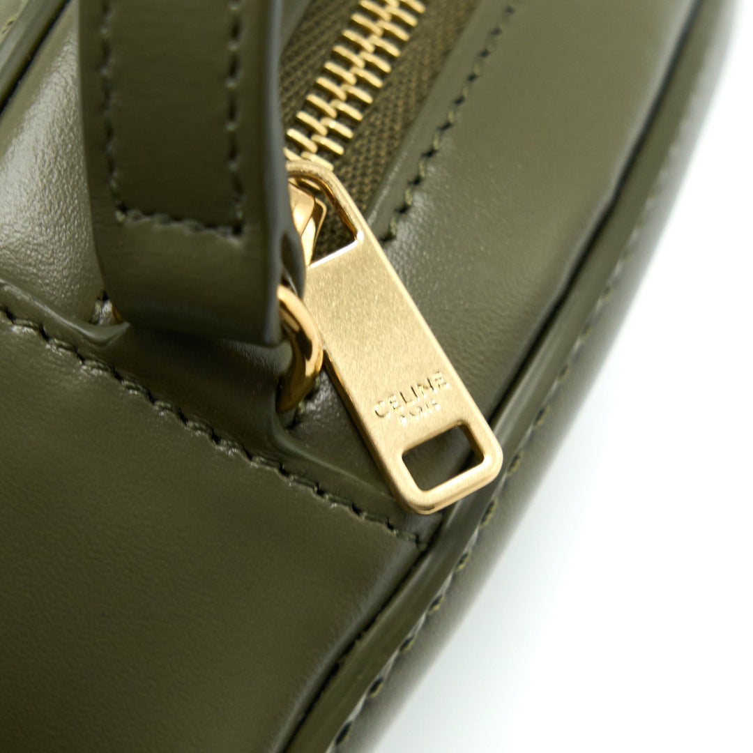 Celine Crossbody Oval Purse Calfskin Olive Green