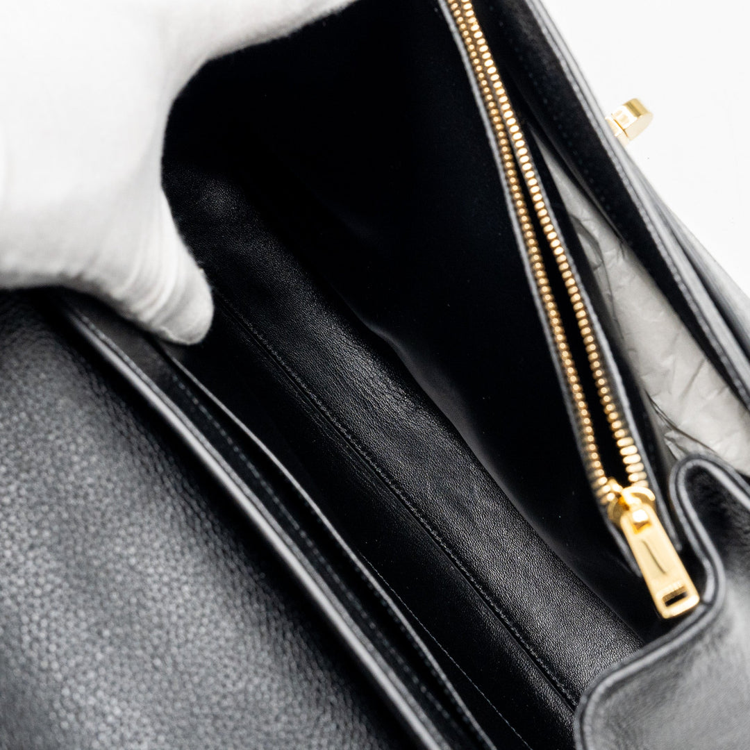 Top Quality Celine 16 Bag Grained Calfskin Black