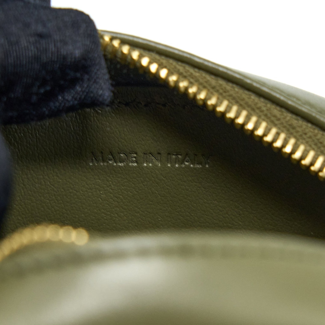 Celine Crossbody Oval Purse Calfskin Olive Green
