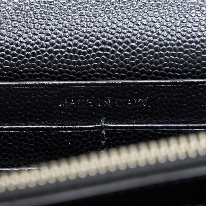 Saint Laurent Envelope Monogram Wallet on Chain in SHW