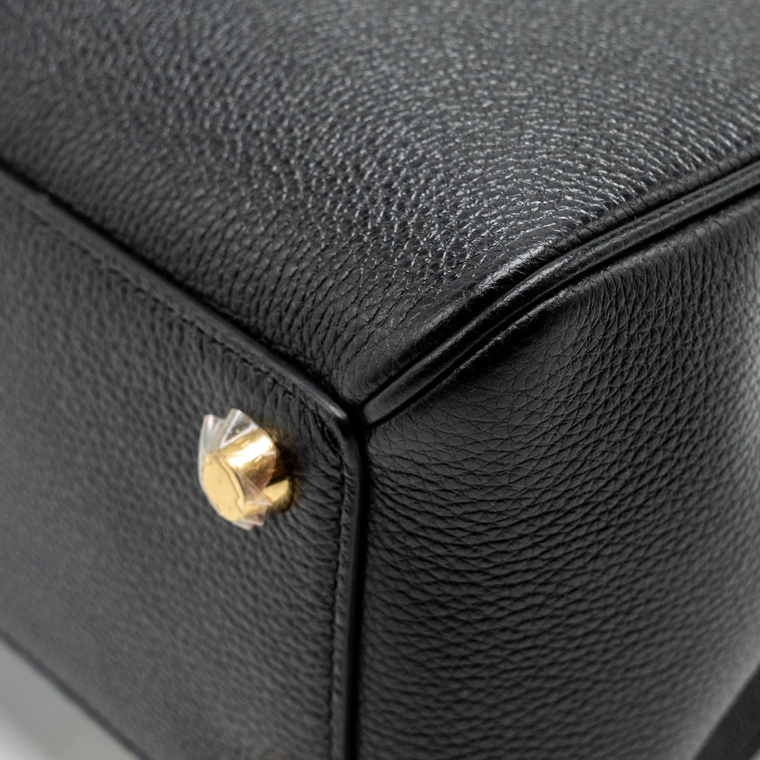 Celine 16 Bag Grained Calfskin Black
