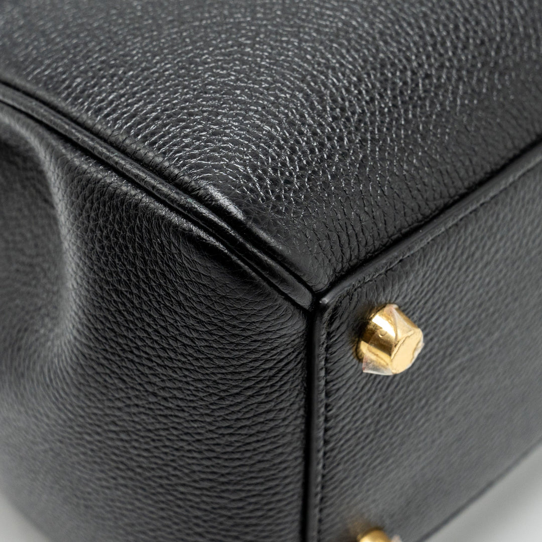 Top Quality Celine 16 Bag Grained Calfskin Black