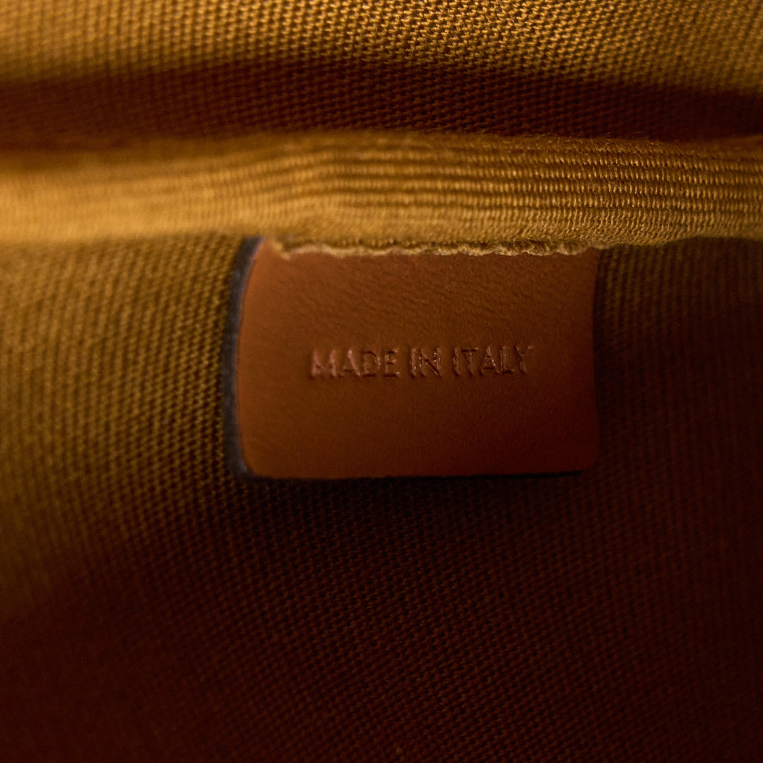 Top Quality Celine Small Bucket Bag Triomphe Canvas/Leather Tan