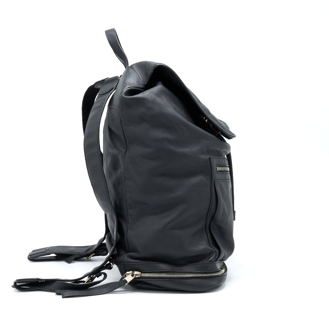 balenciaga Backpack Calfskin Black SHW