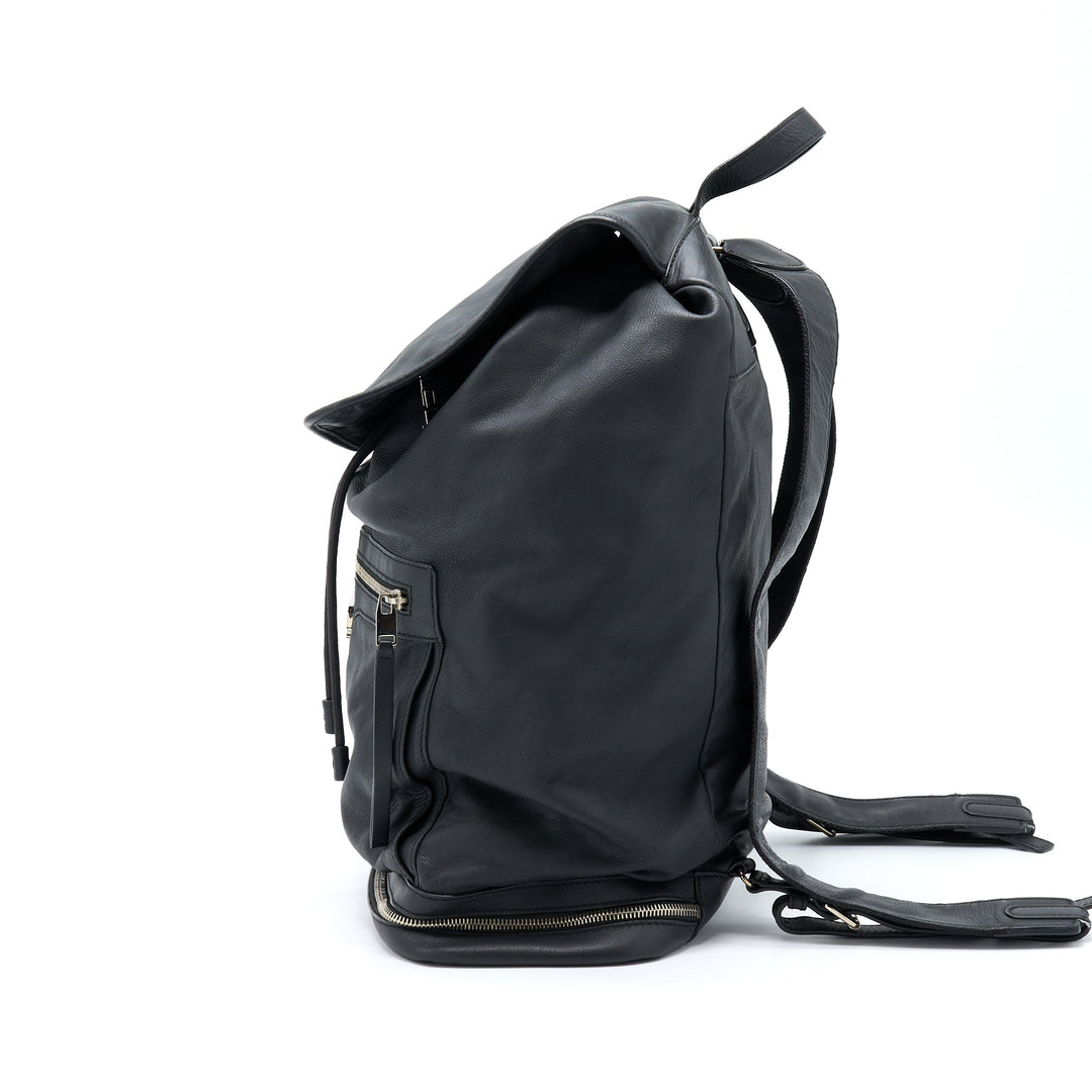 balenciaga Backpack Calfskin Black SHW