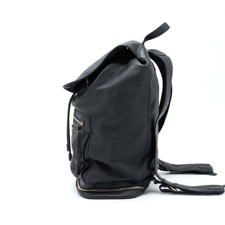 balenciaga Backpack Calfskin Black SHW