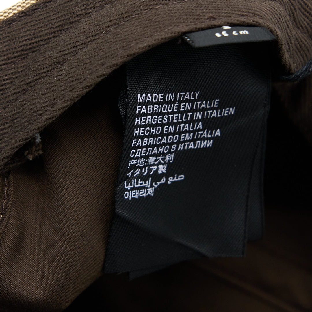 Top Quality Balenciaga X Gucci Size S Hacker Project Cap Canvas Jacquard Ebony/Brown