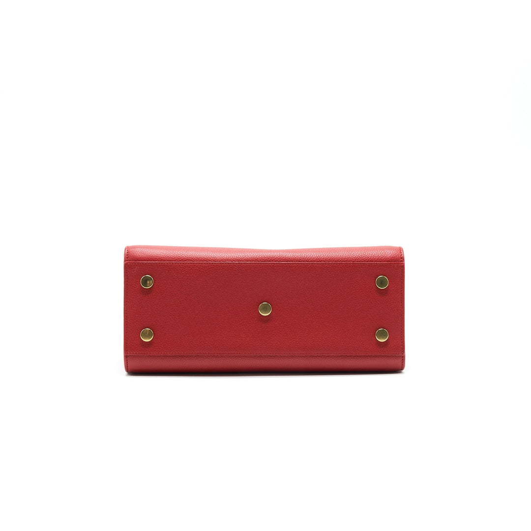 SAINT LAURENT SAC DE JOUR SMALL RED