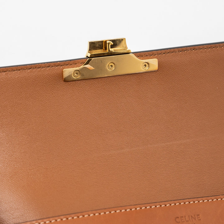 Top Quality Celine Triomphe Shoulder bag Natural Calfskin Tan