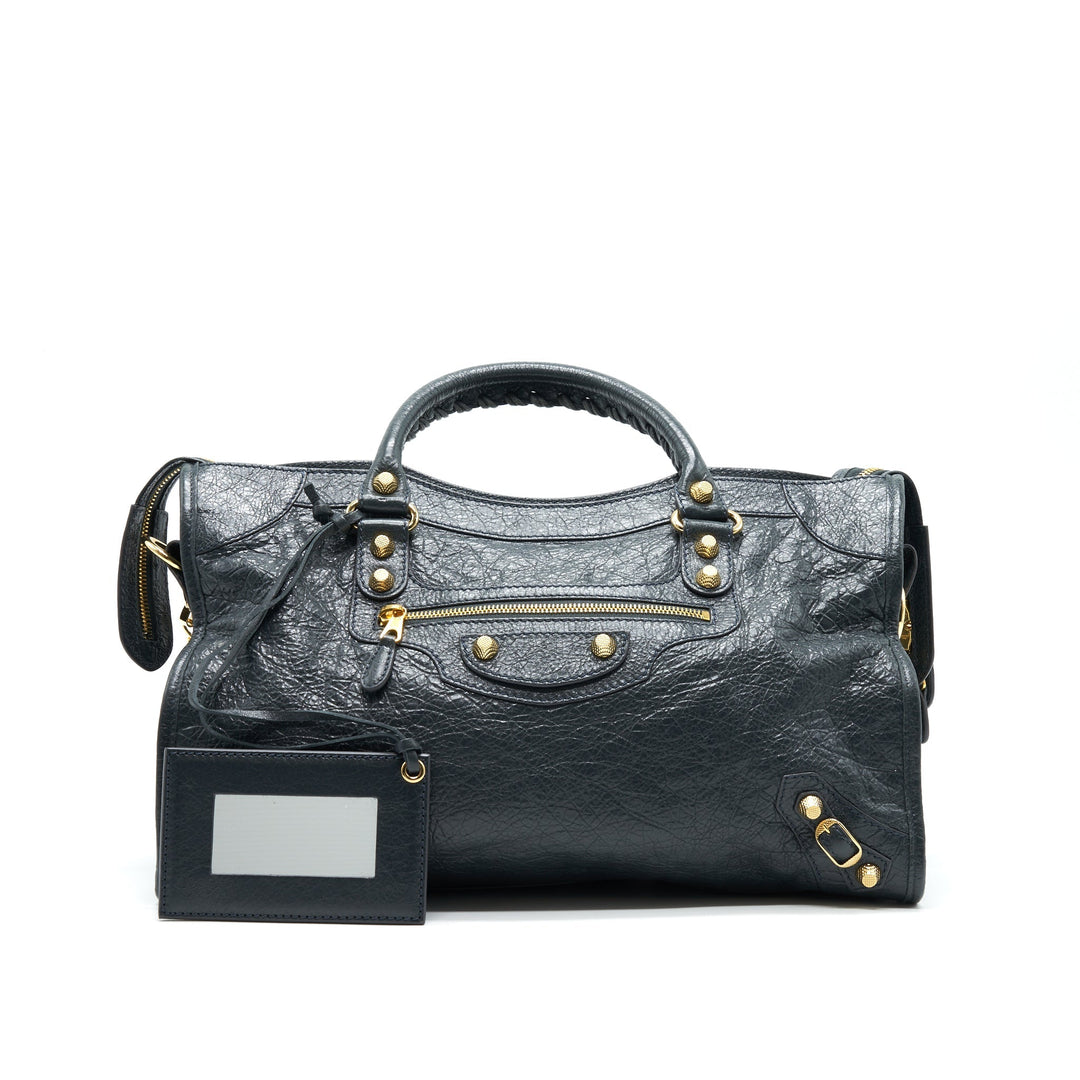 Top Quality Balenciaga GIANT CITY DARK GREY GHW