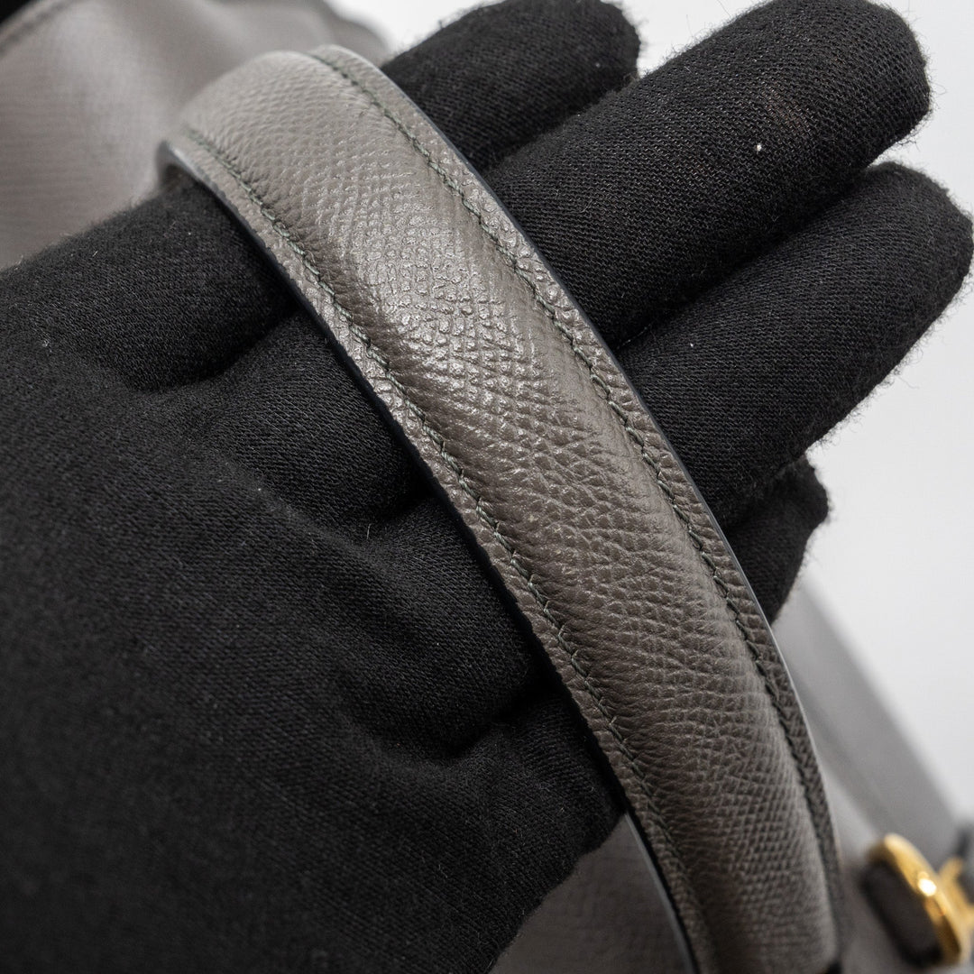 Celine Micro Belt Bag Grained Calfskin Grey