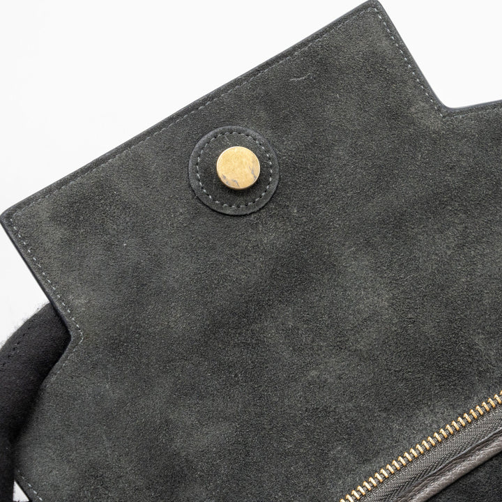Celine Micro Belt Bag Grained Calfskin Grey