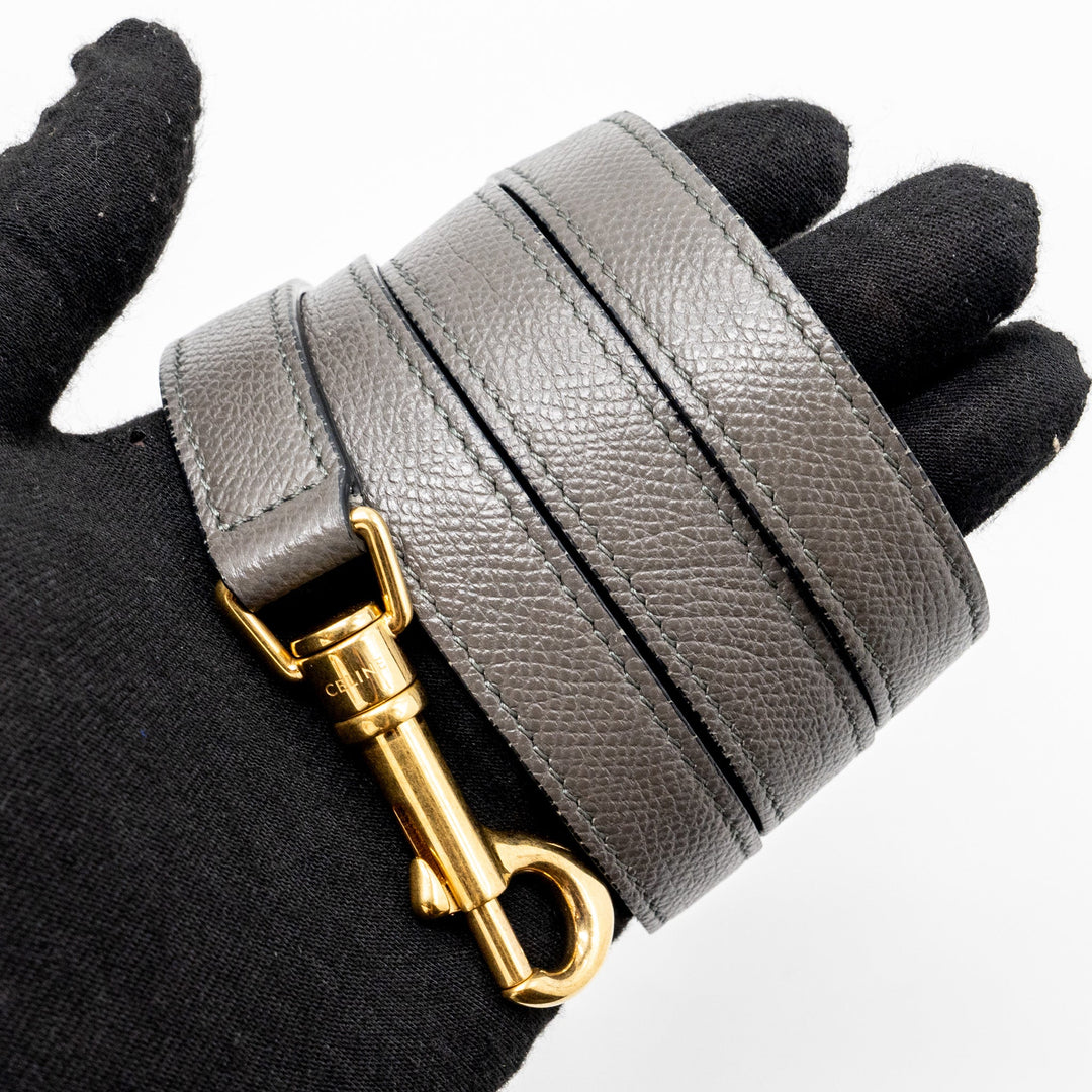 Celine Micro Belt Bag Grained Calfskin Grey