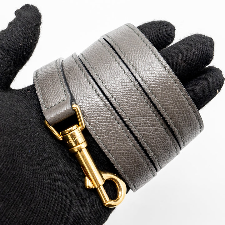 Celine Micro Belt Bag Grained Calfskin Grey