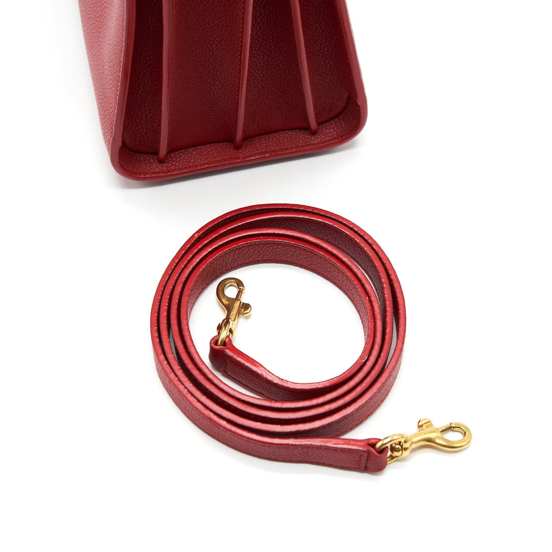 SAINT LAURENT SAC DE JOUR SMALL RED