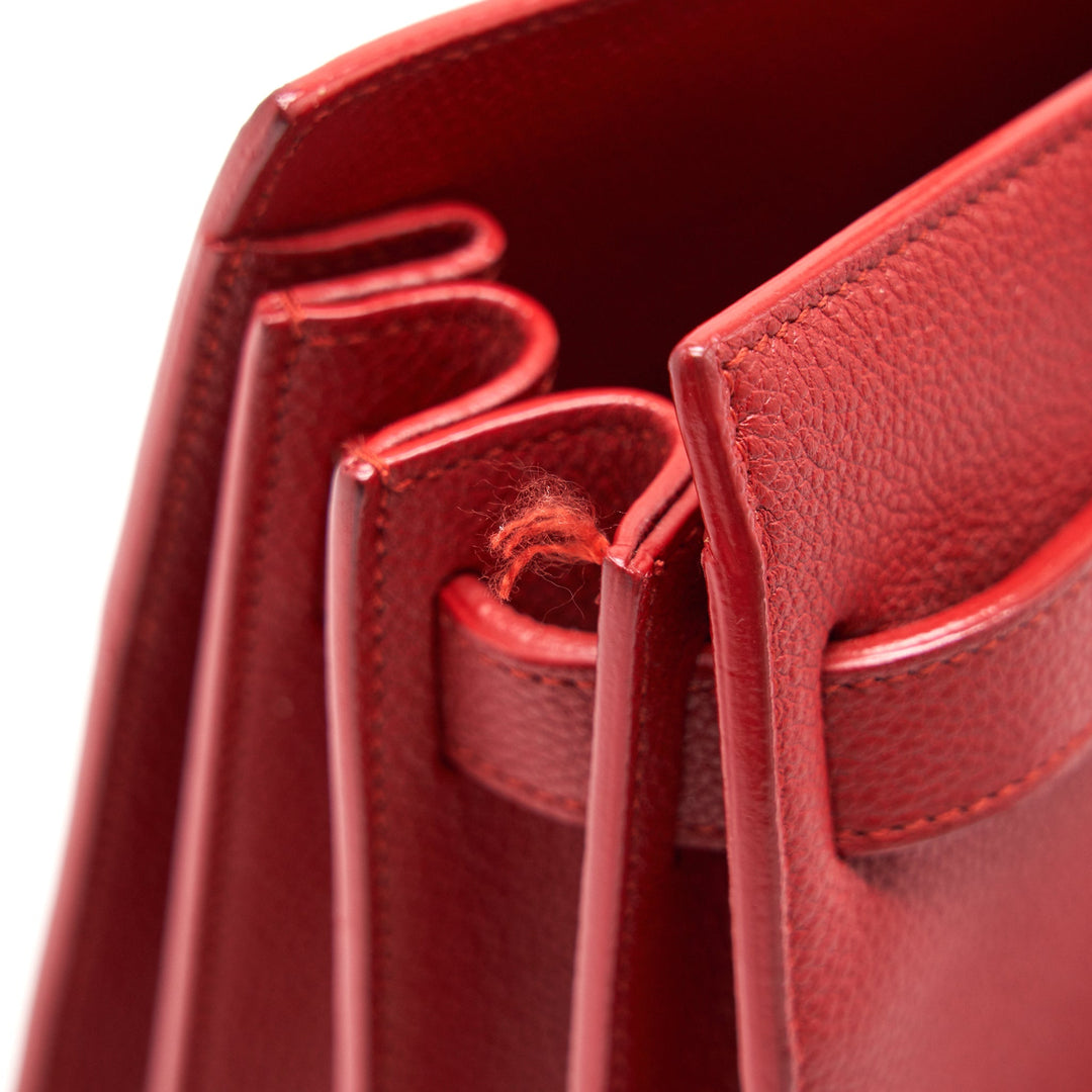 SAINT LAURENT SAC DE JOUR SMALL RED