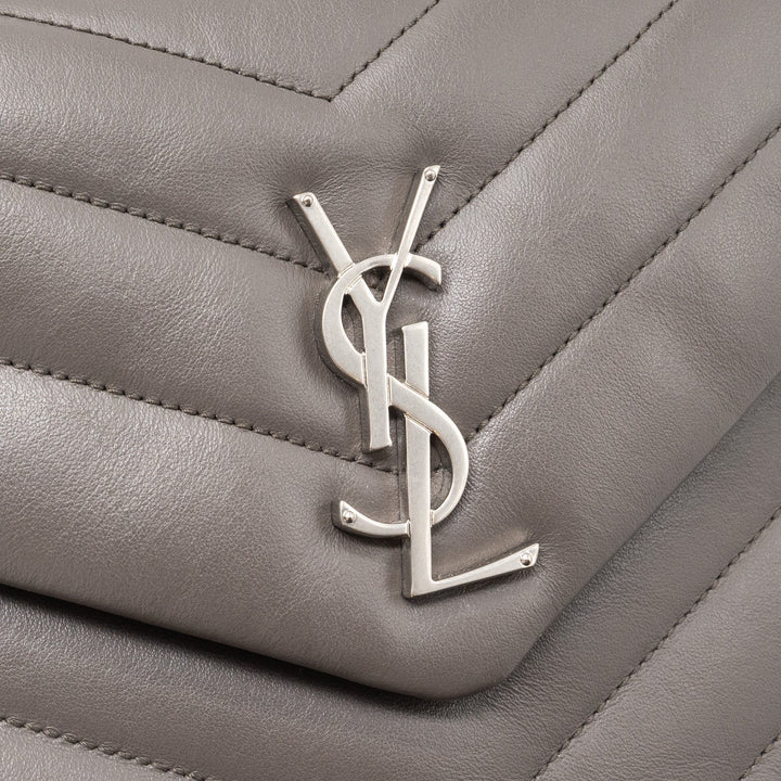 Saint Laurent/YSL Small Lou Lou Bag Calfskin Dark Grey SHW