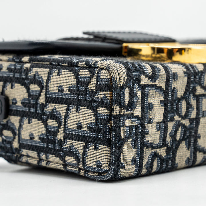 Top quality Dior 30 Montaigne Box Blue Oblique Jacquard