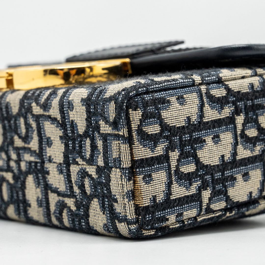 Top quality Dior 30 Montaigne Box Blue Oblique Jacquard