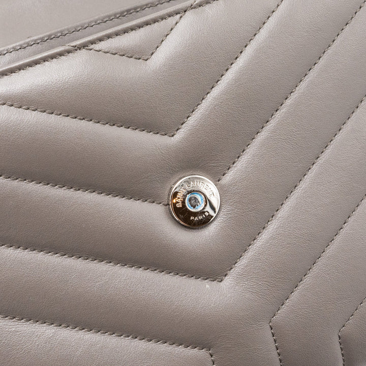 Saint Laurent/YSL Small Lou Lou Bag Calfskin Dark Grey SHW