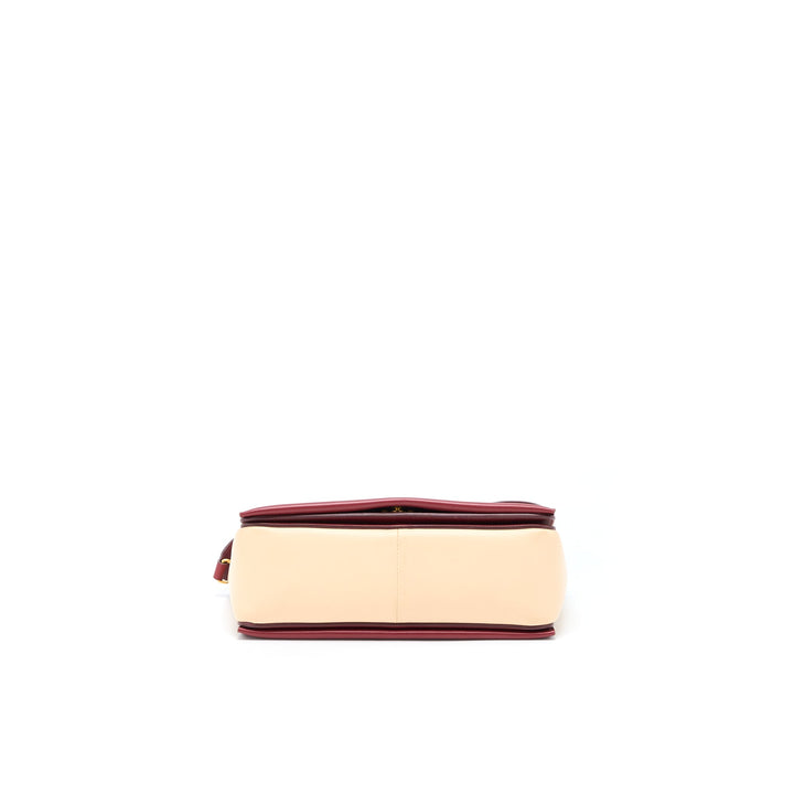 Celine Frame Bag Calfskin Multicolour Red/Beige