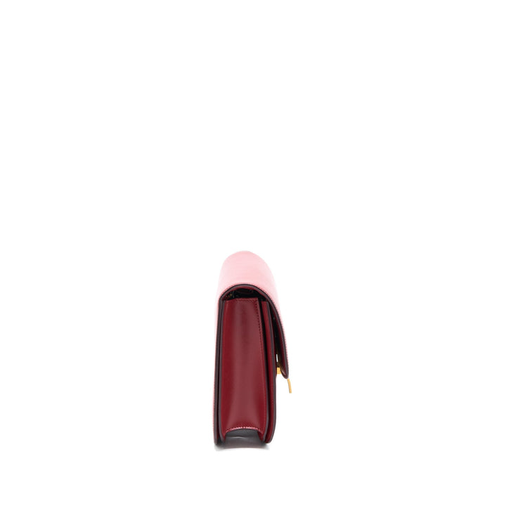 Celine Medium Classic Box Calfskin Red Brushed