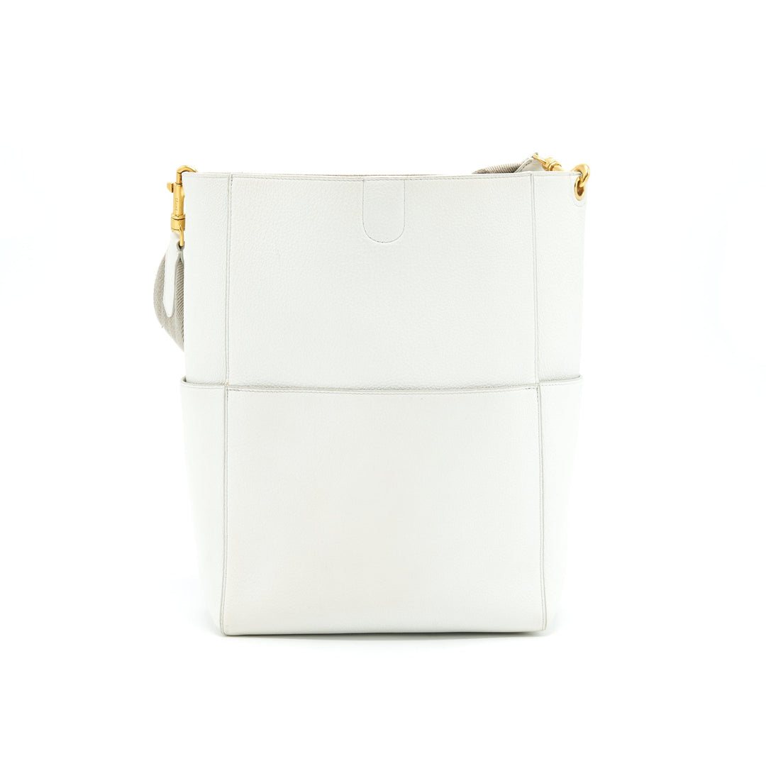 Top Quality Celine SANGLE BUCKET BAG IN WHITE