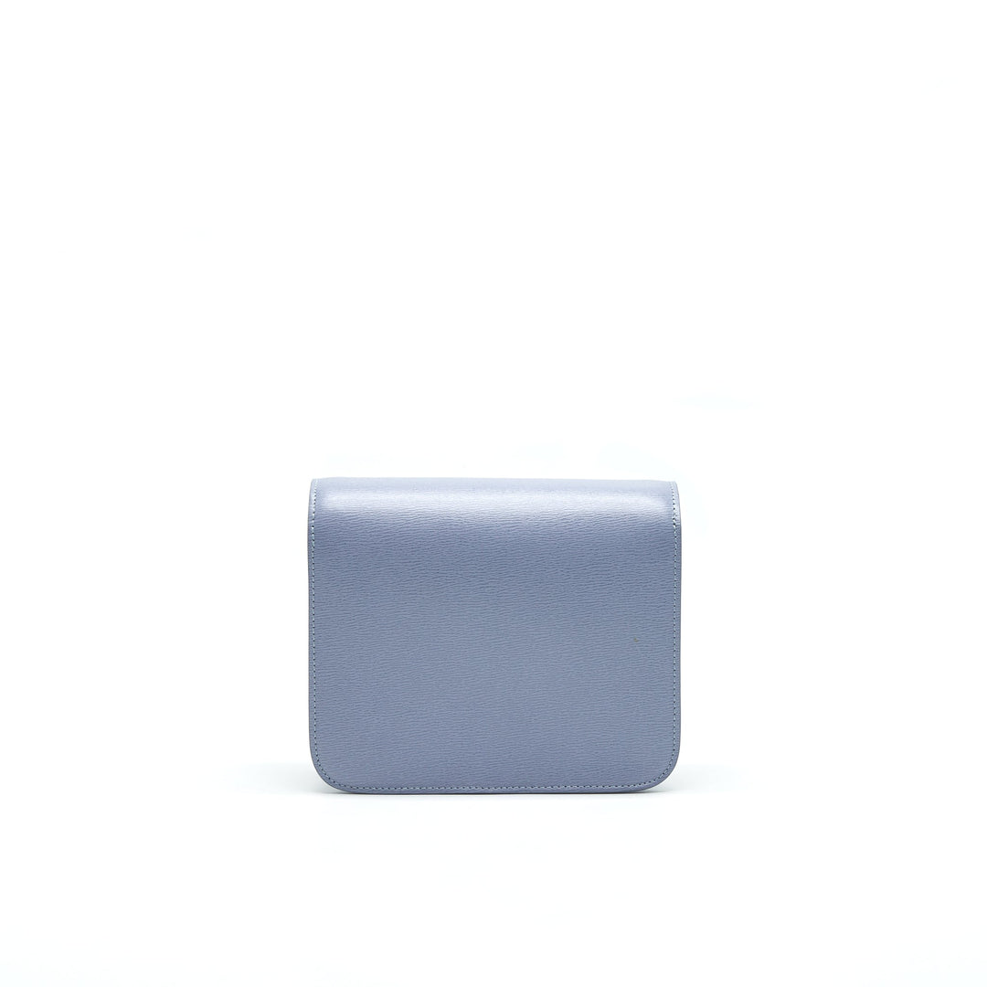 Top Quality Celine TEEN CLASSIC BAG IN CALFSKIN LIEGE ARCTIC BLUE