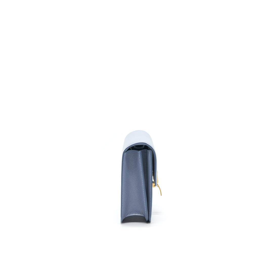 Top Quality Celine TEEN CLASSIC BAG IN CALFSKIN LIEGE ARCTIC BLUE