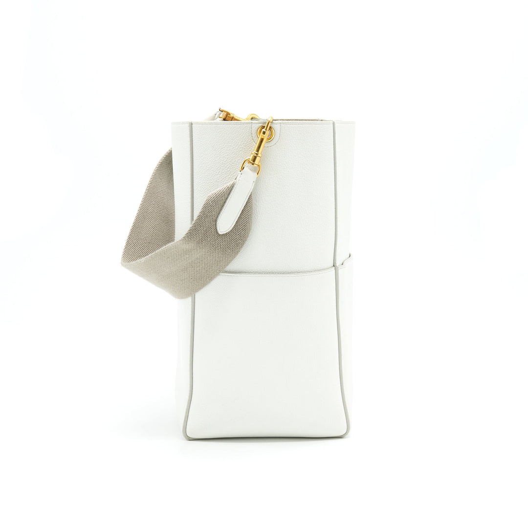 Top Quality Celine SANGLE BUCKET BAG IN WHITE