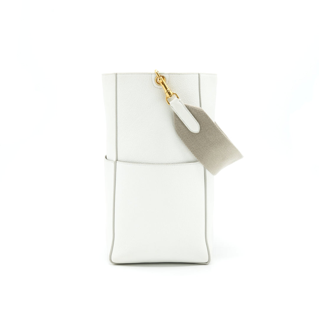 Top Quality Celine SANGLE BUCKET BAG IN WHITE