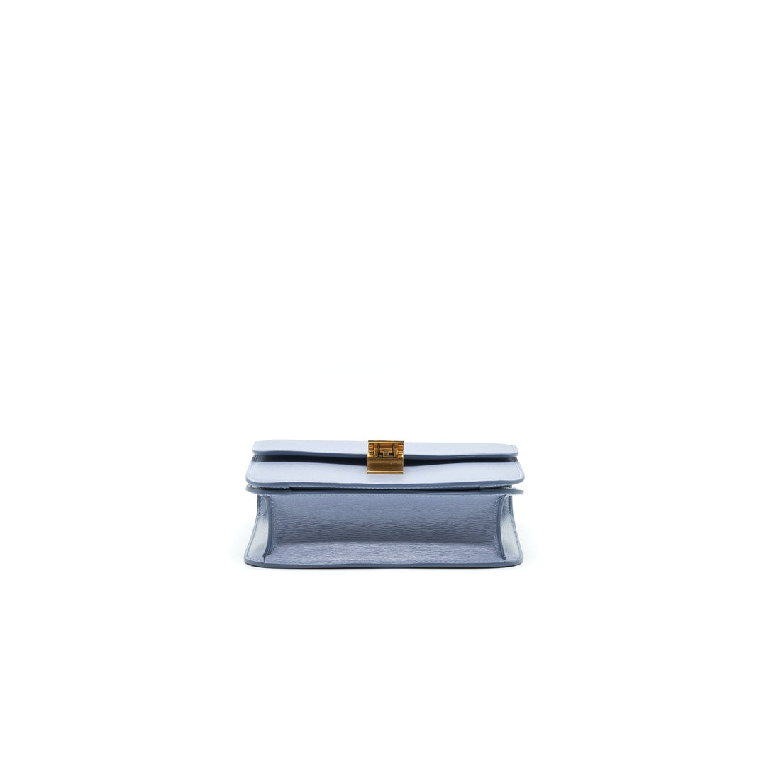 Top Quality Celine TEEN CLASSIC BAG IN CALFSKIN LIEGE ARCTIC BLUE