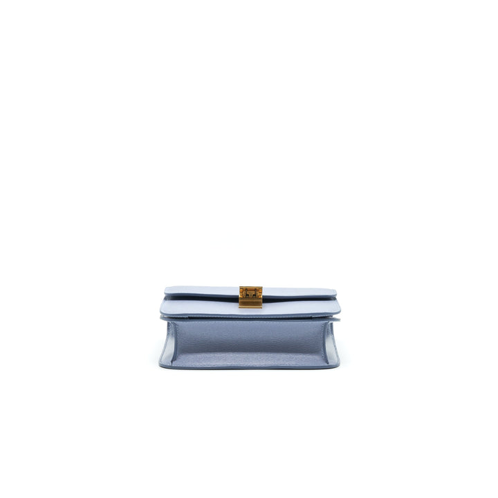 Top Quality Celine TEEN CLASSIC BAG IN CALFSKIN LIEGE ARCTIC BLUE