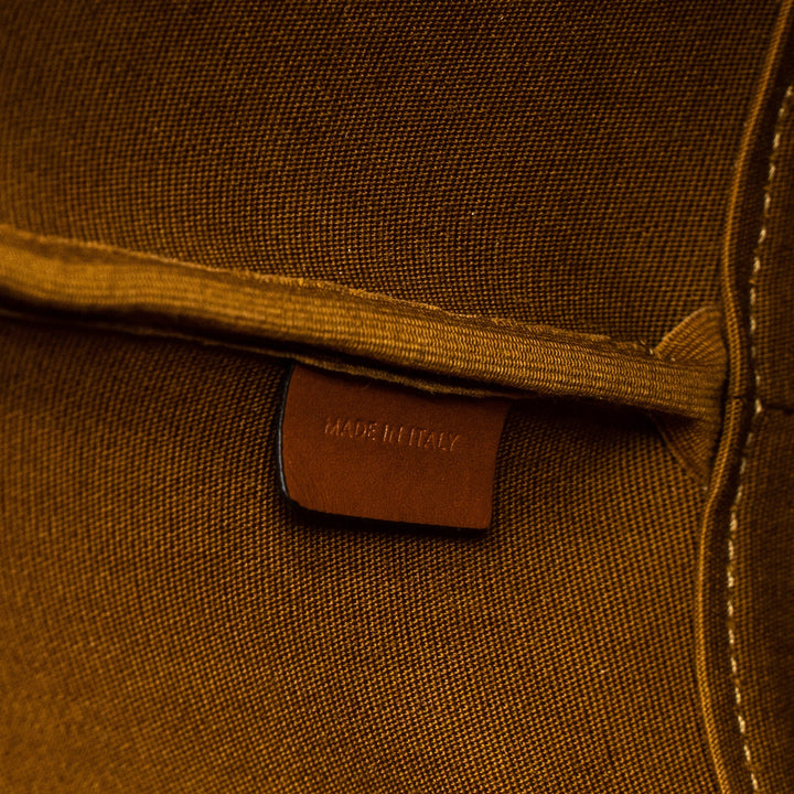 Celine Small Bucket Bag Triomphe Canvas/Calfskin Tan