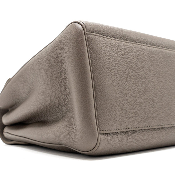 Celine Medium Soft 16 Bag Grained Calfskin Grey