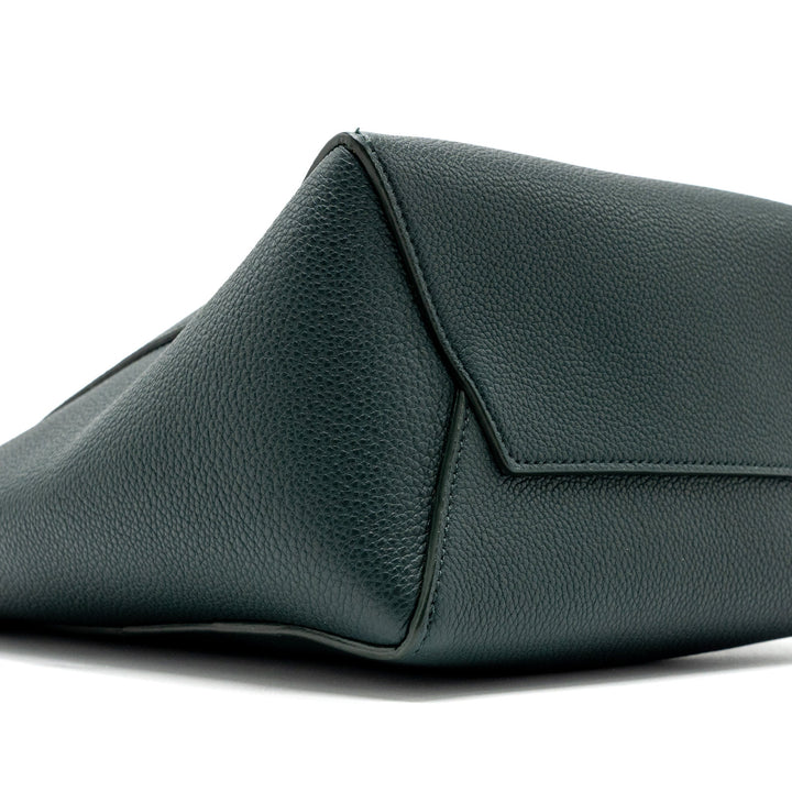 Top Quality Celine SMALL SANGLE BUCKET BAG CALFSKIN DARK GREEN