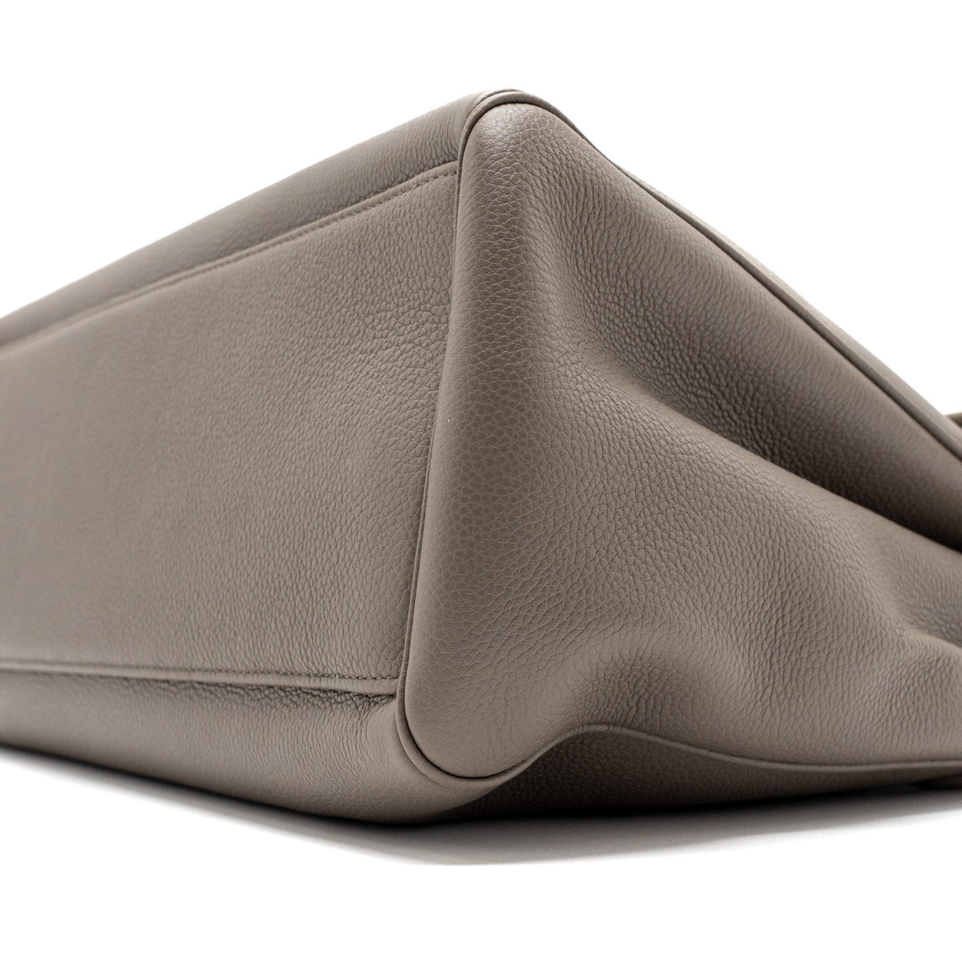 Celine Medium Soft 16 Bag Grained Calfskin Grey