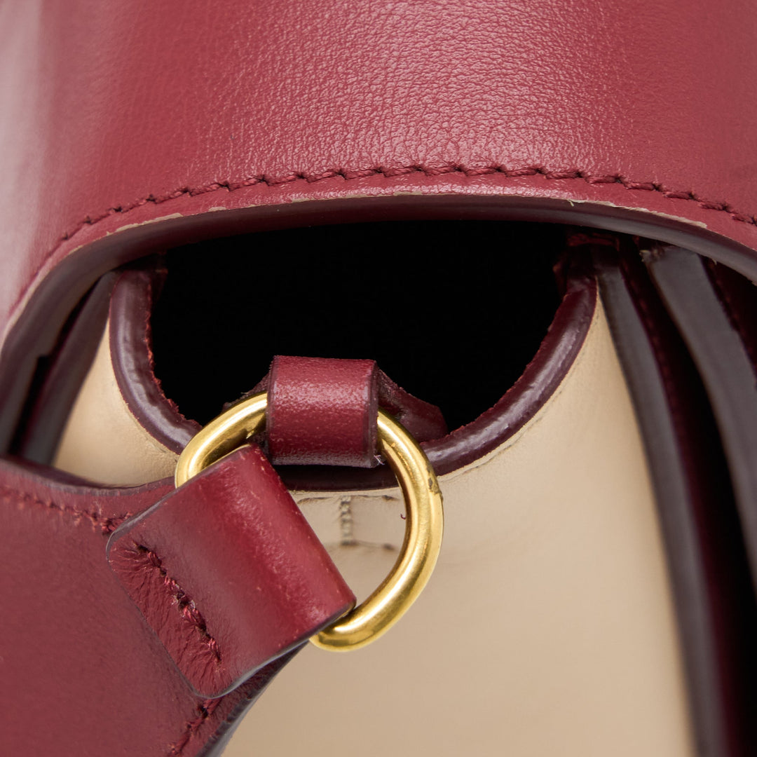 Celine Frame Bag Calfskin Multicolour Red/Beige
