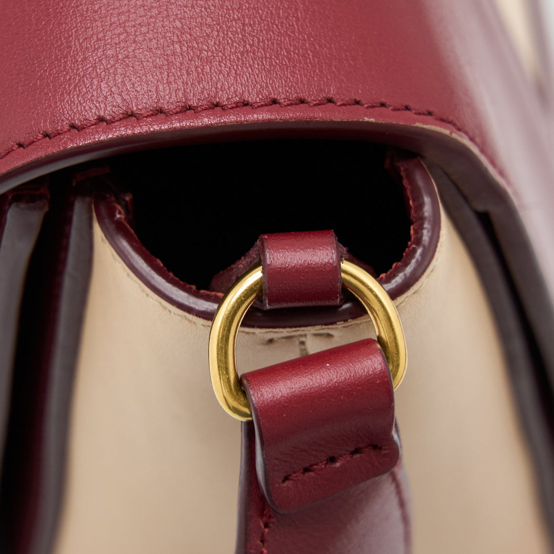 Top Quality Celine Frame Bag Calfskin Multicolour Red/Beige