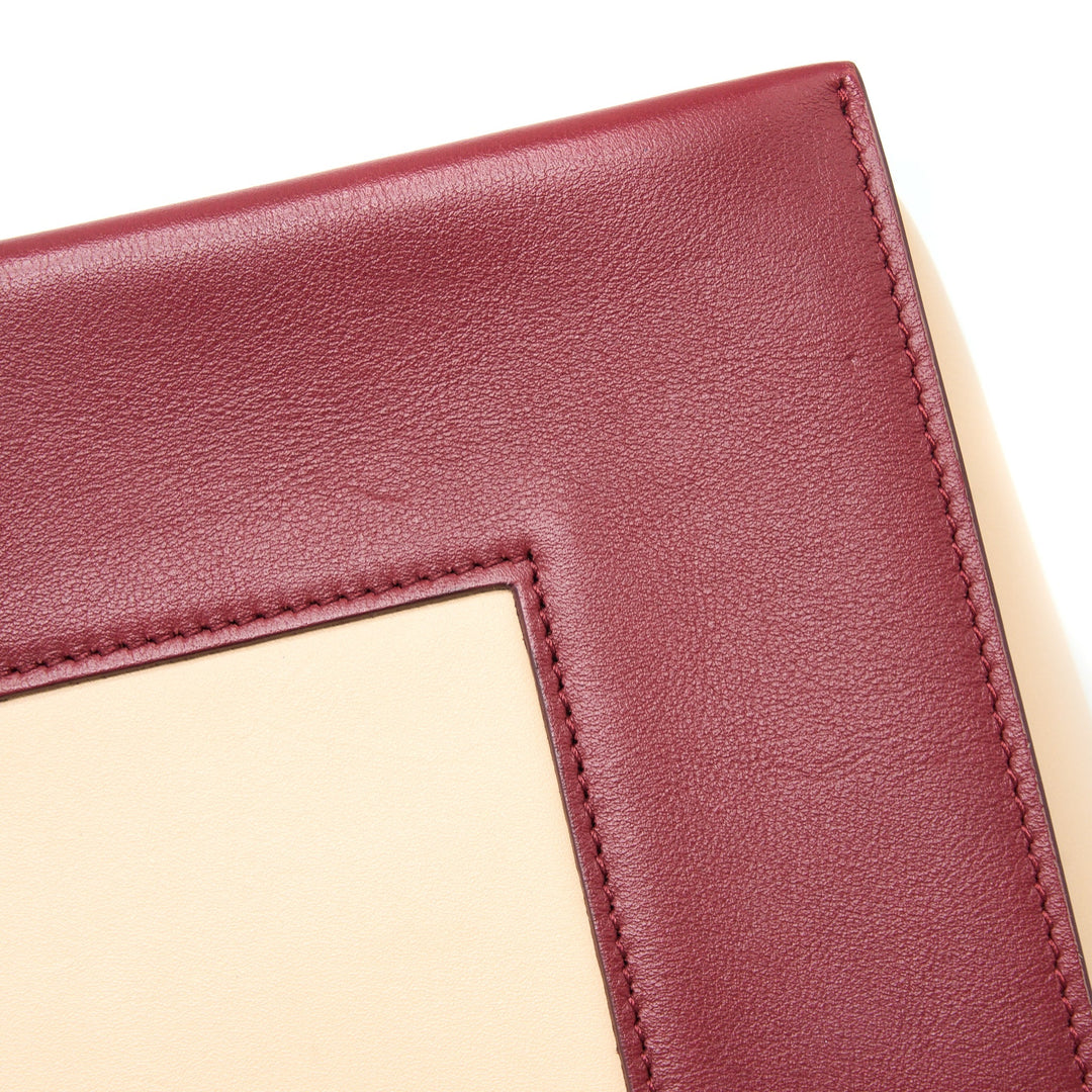Celine Frame Bag Calfskin Multicolour Red/Beige