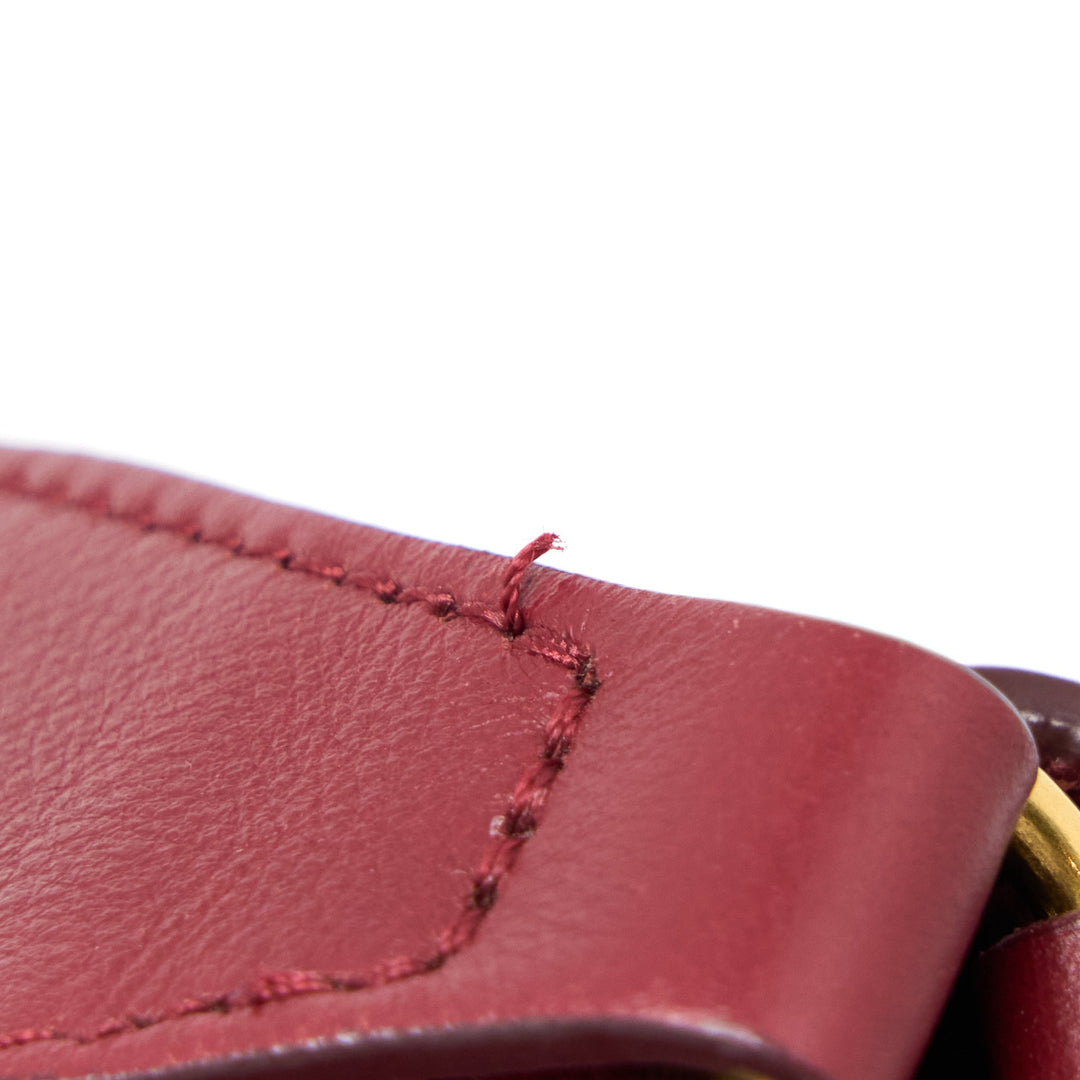 Celine Frame Bag Calfskin Multicolour Red/Beige