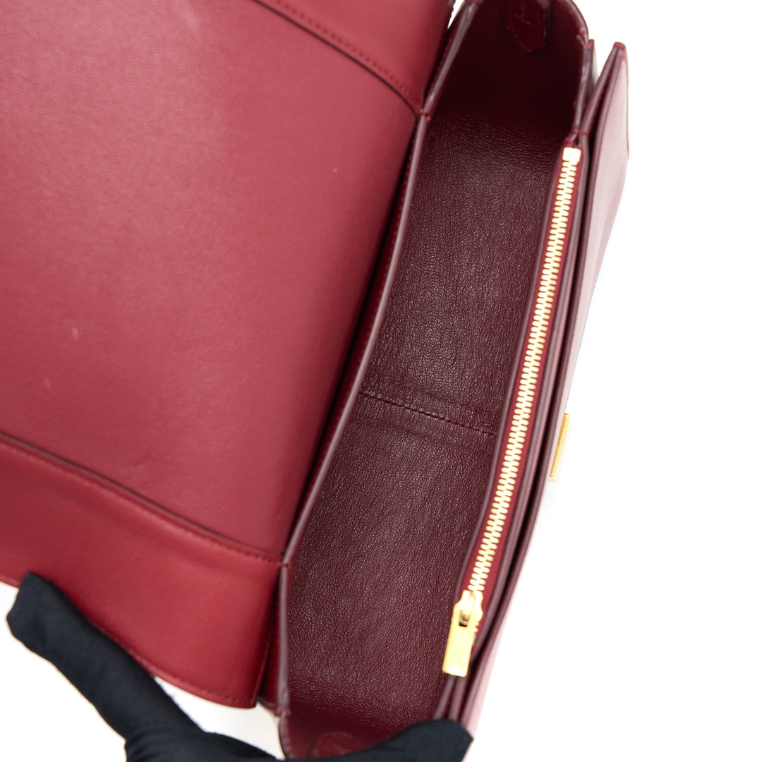 Celine Frame Bag Calfskin Multicolour Red/Beige