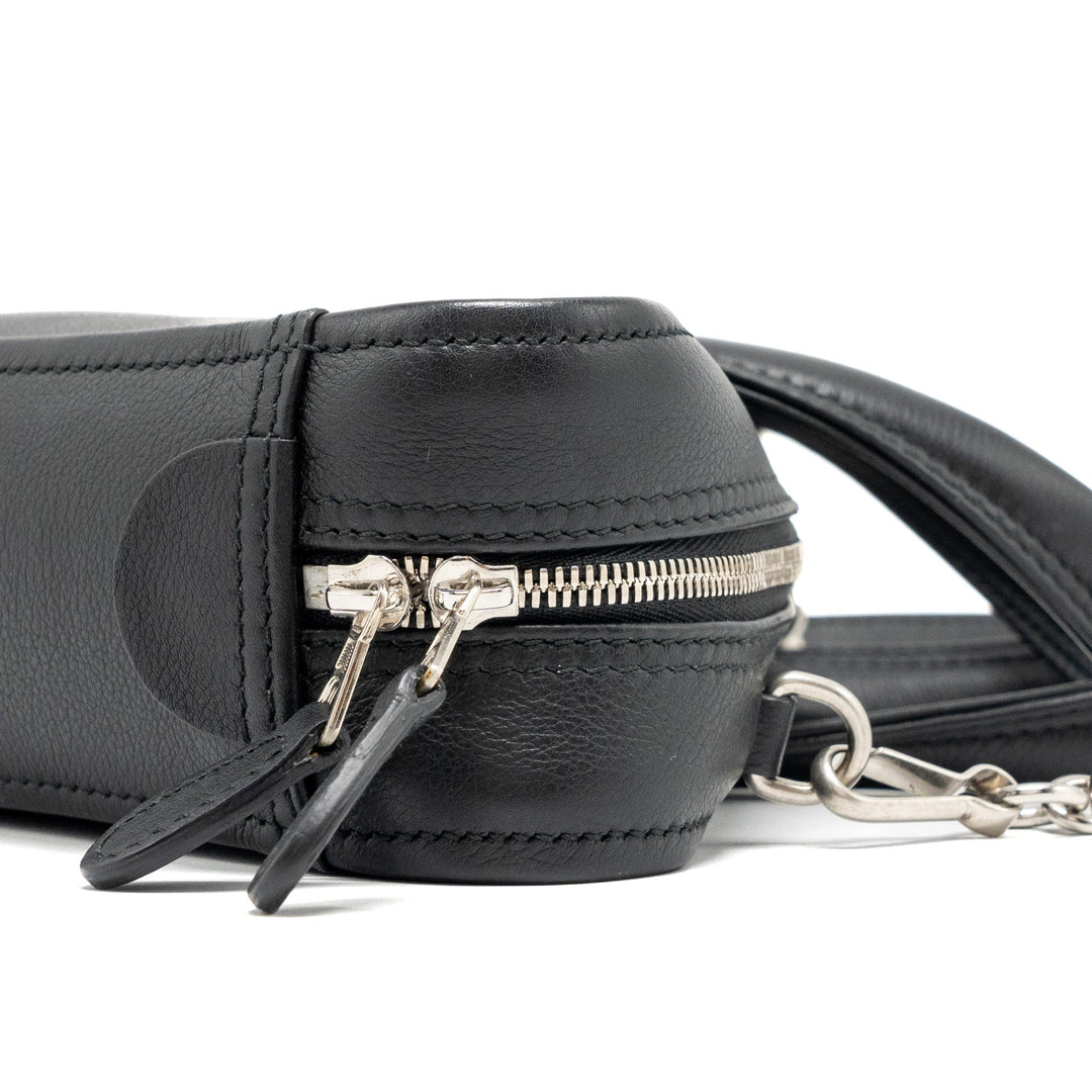 Top Quality Balenciaga triangle duffle bag calfskin black SHW