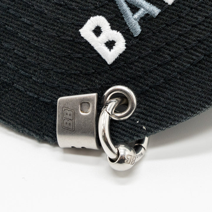 Top Quality Balenciaga L 2030 distressed piercing Cap Denim Grey