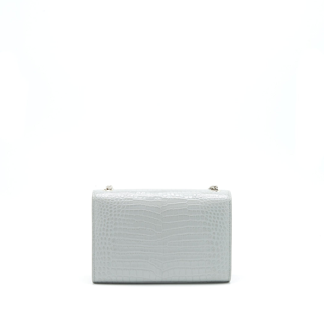 Saint Laurent/YSL Small Kate Bag Croc-Embossed with Tassel