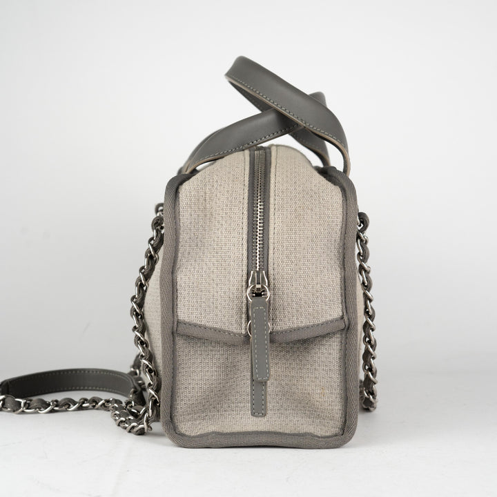 11/7 DOTD- Top Quality Chanel Deauville Bowling Bag Grey
