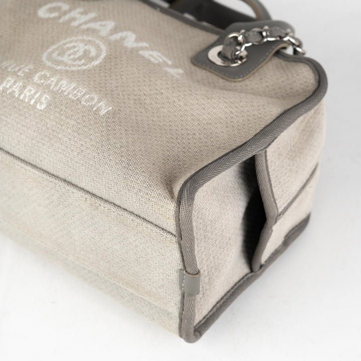 11/7 DOTD- Top Quality Chanel Deauville Bowling Bag Grey