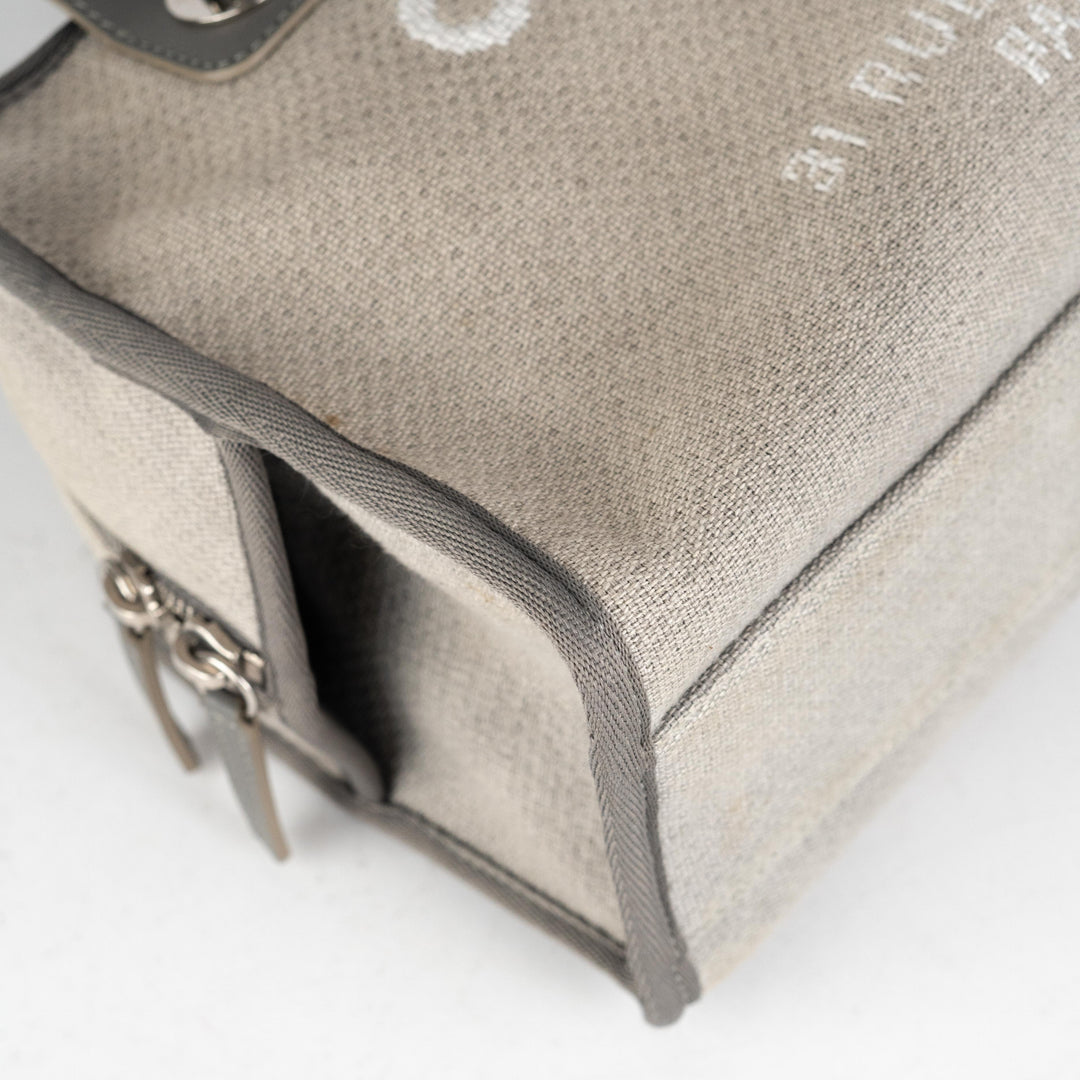 11/7 DOTD- Top Quality Chanel Deauville Bowling Bag Grey